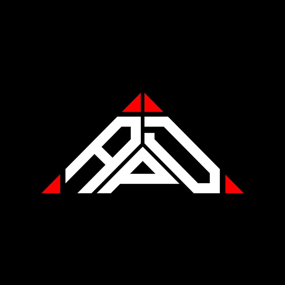 APD letter logo creative design with vector graphic, APD simple and modern logo in triangle shape.