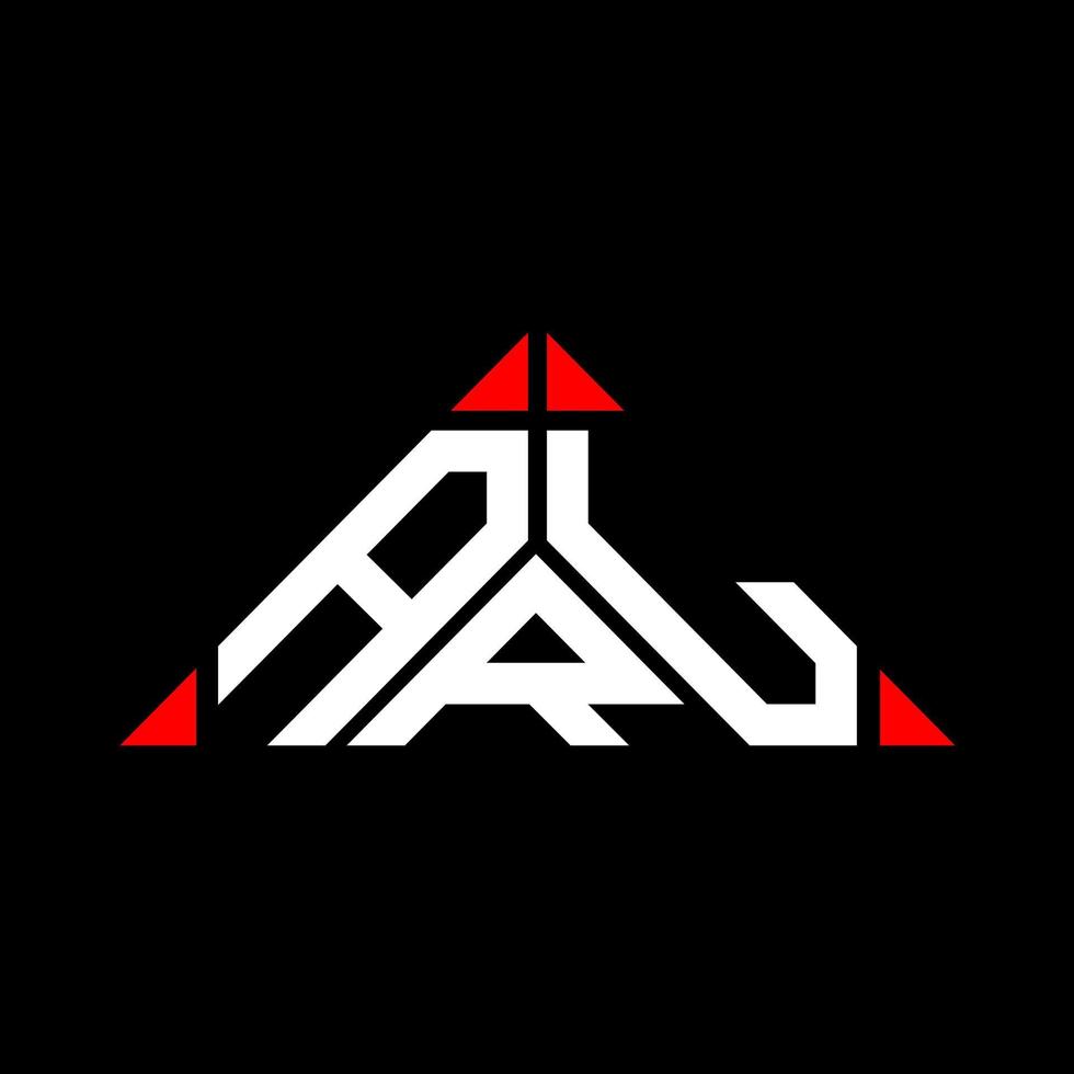diseño creativo del logotipo de la letra arl con gráfico vectorial, logotipo simple y moderno de arl en forma de triángulo. vector