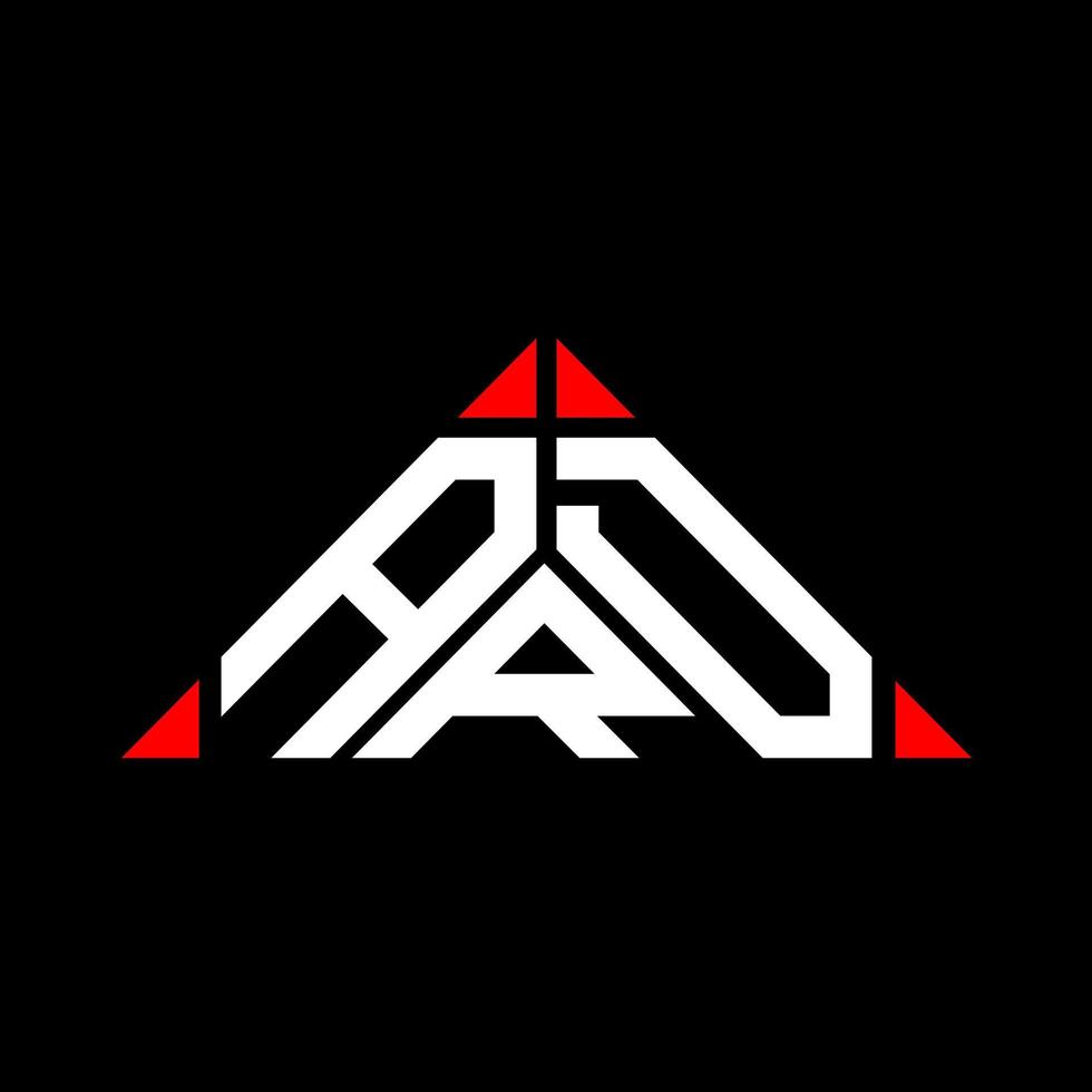 diseño creativo del logotipo de la letra ard con gráfico vectorial, logotipo simple y moderno en forma de triángulo. vector
