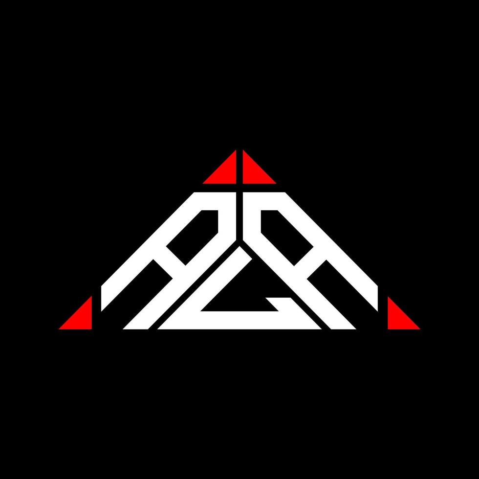 diseño creativo del logotipo de la letra ala con gráfico vectorial, logotipo ala simple y moderno en forma de triángulo. vector