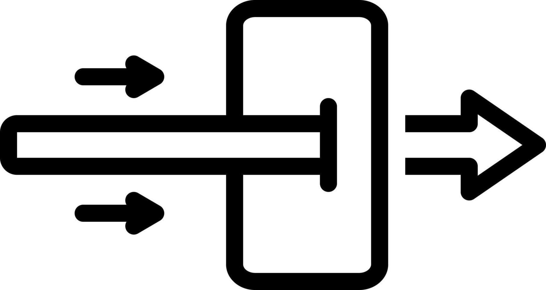line icon for across vector