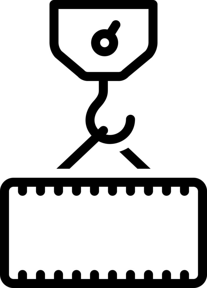 line icon for weight vector