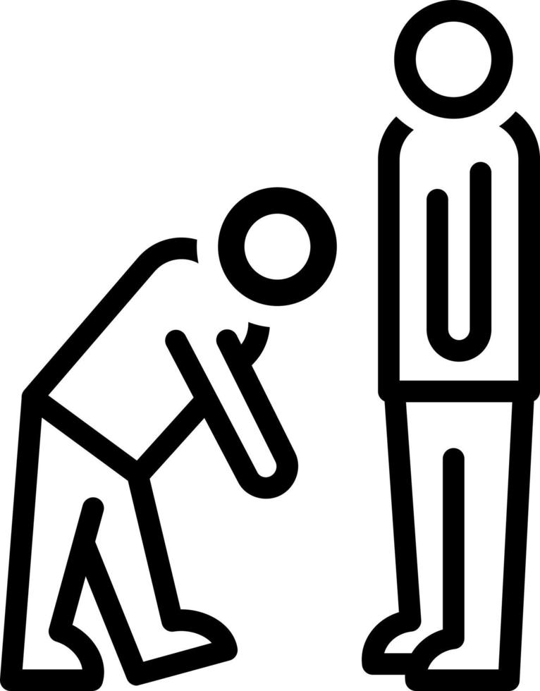 line icon for virtue vector
