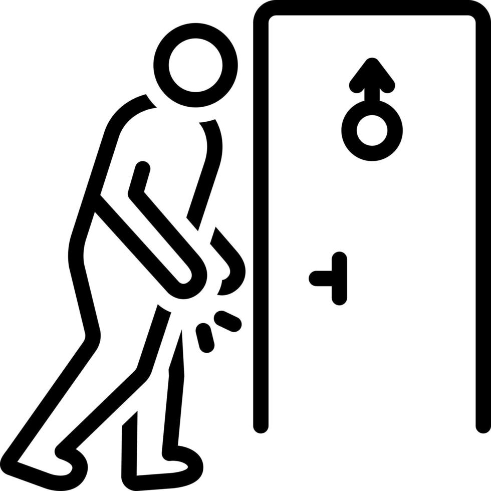 line icon for urge vector