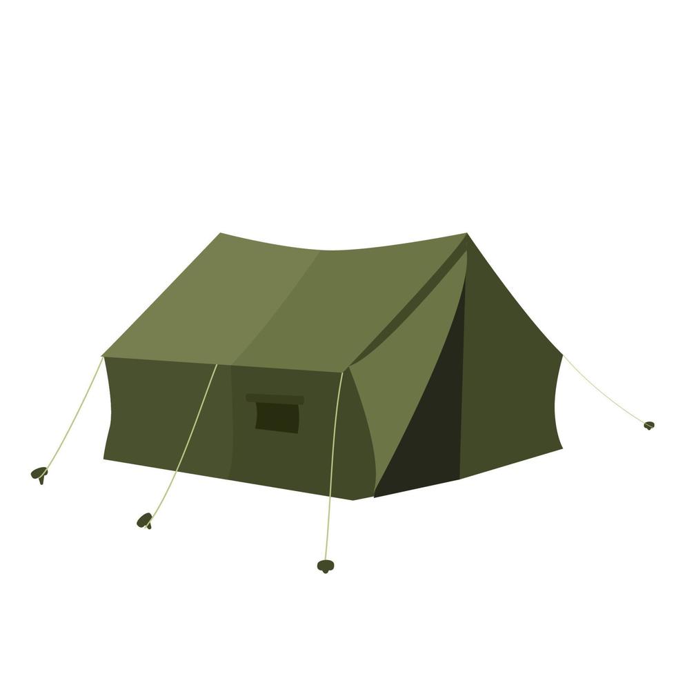 Tent isolated on a white background. vector illustration.