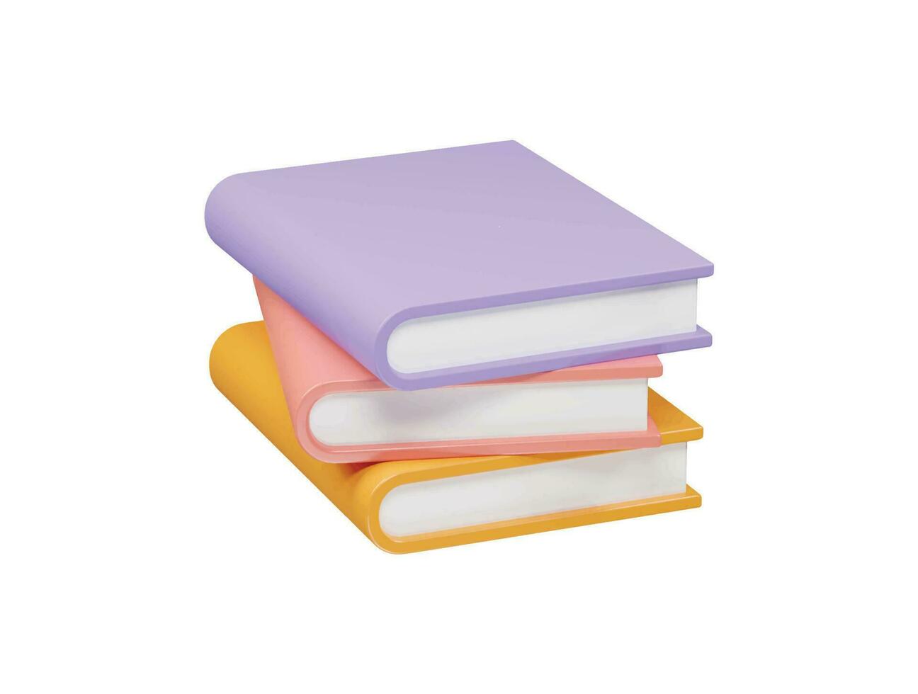 Book icon 3d illustration vector