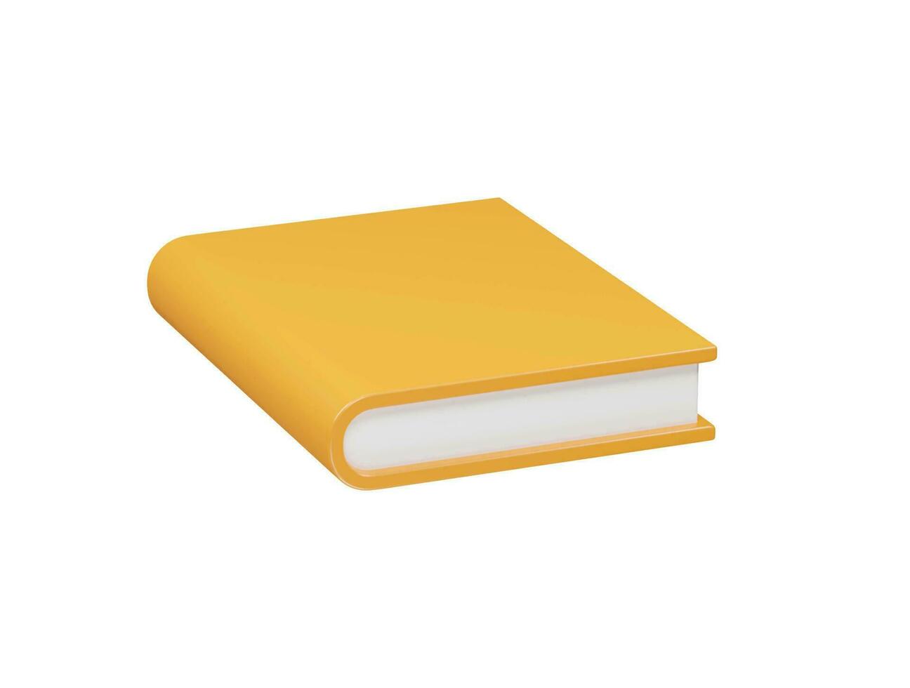 icono de libro render 3d vector