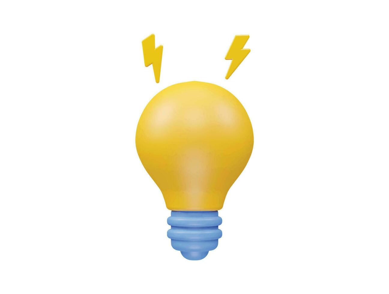 Light icon 3d render vector