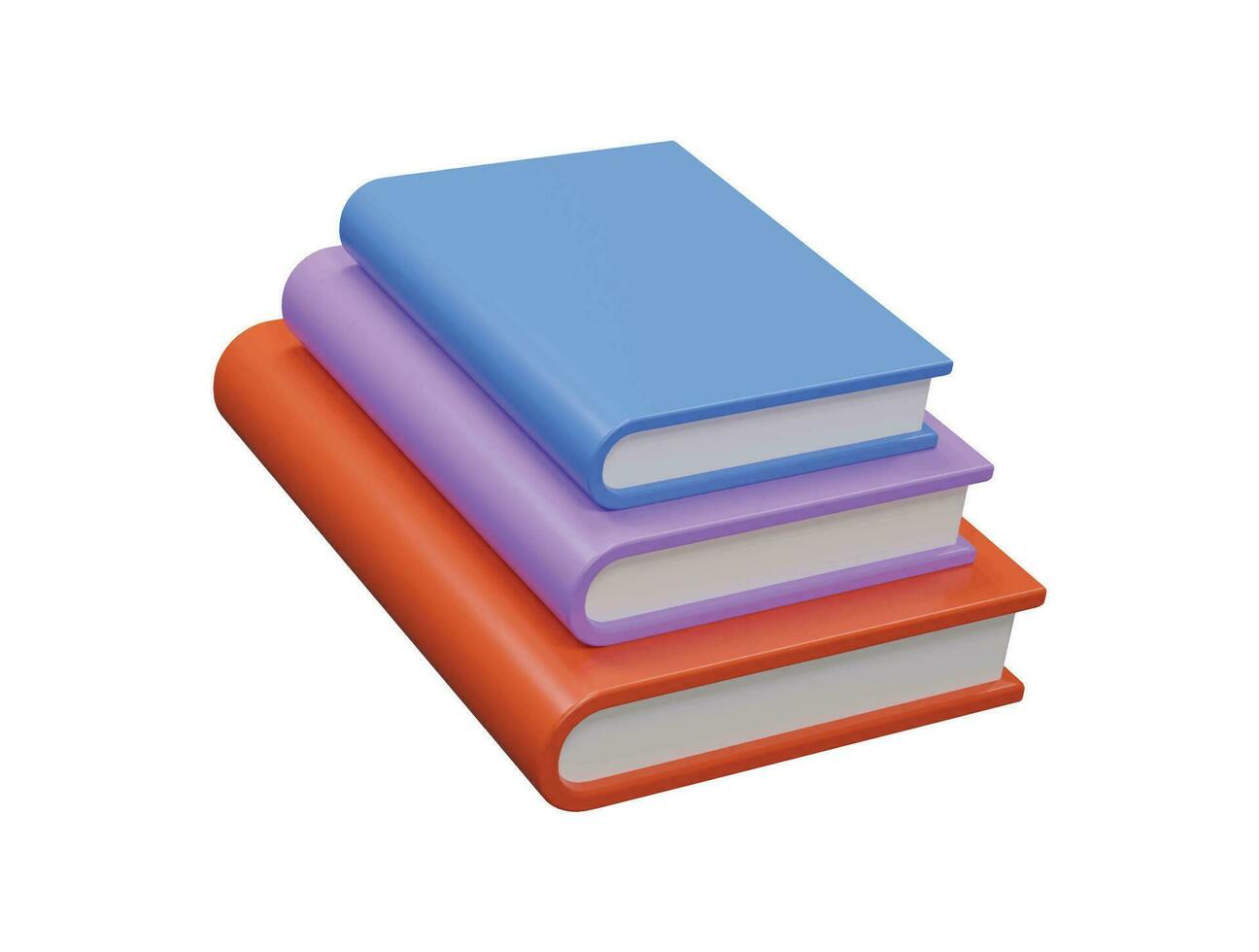 Book icon 3d illustration vector