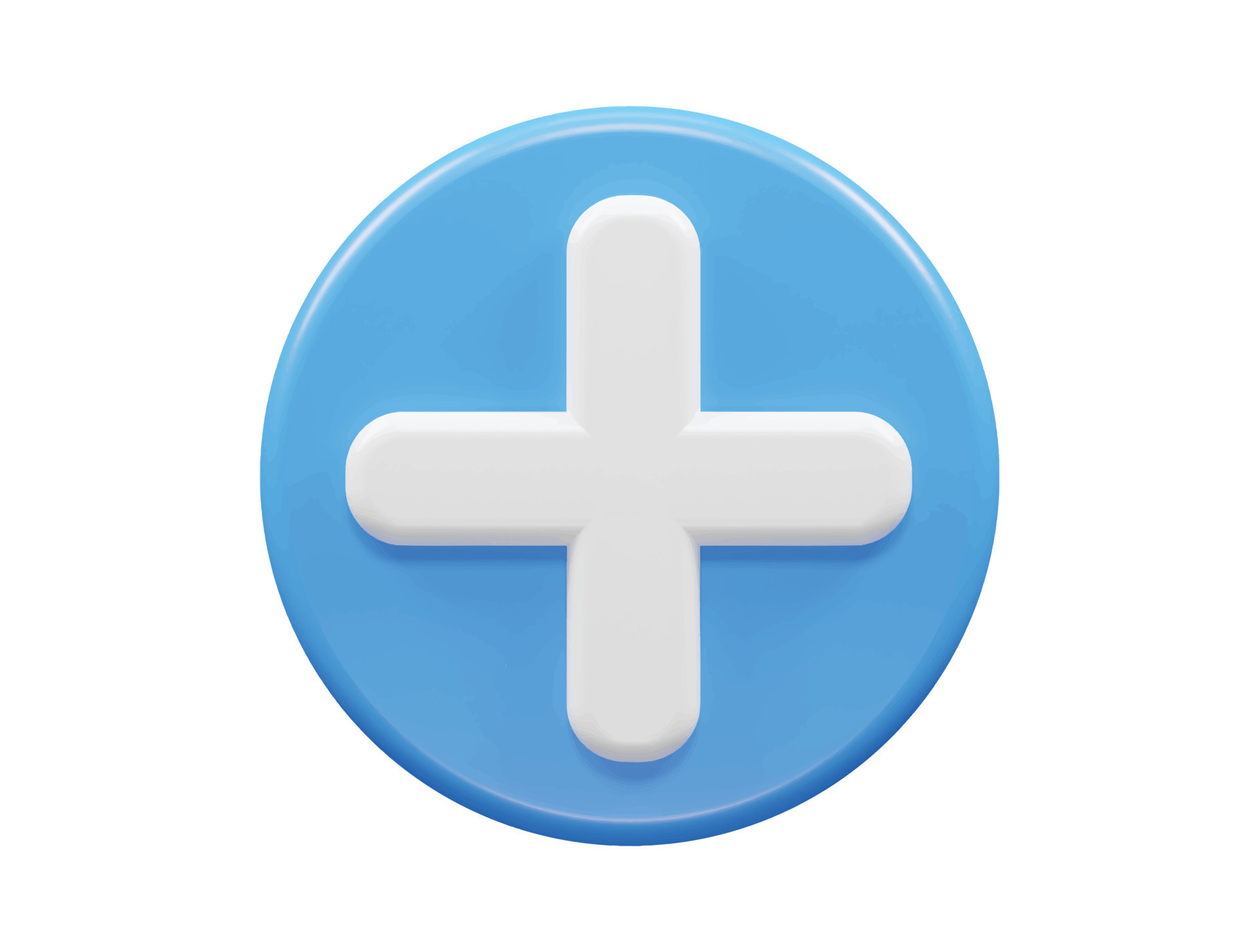 Plus icon 3d render 13313415 Vector Art at Vecteezy