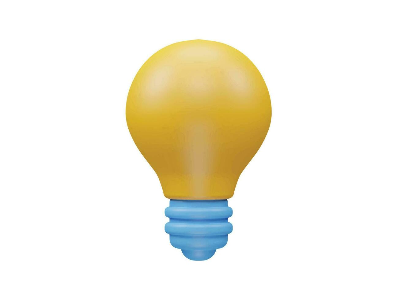 icono de luz render 3d vector