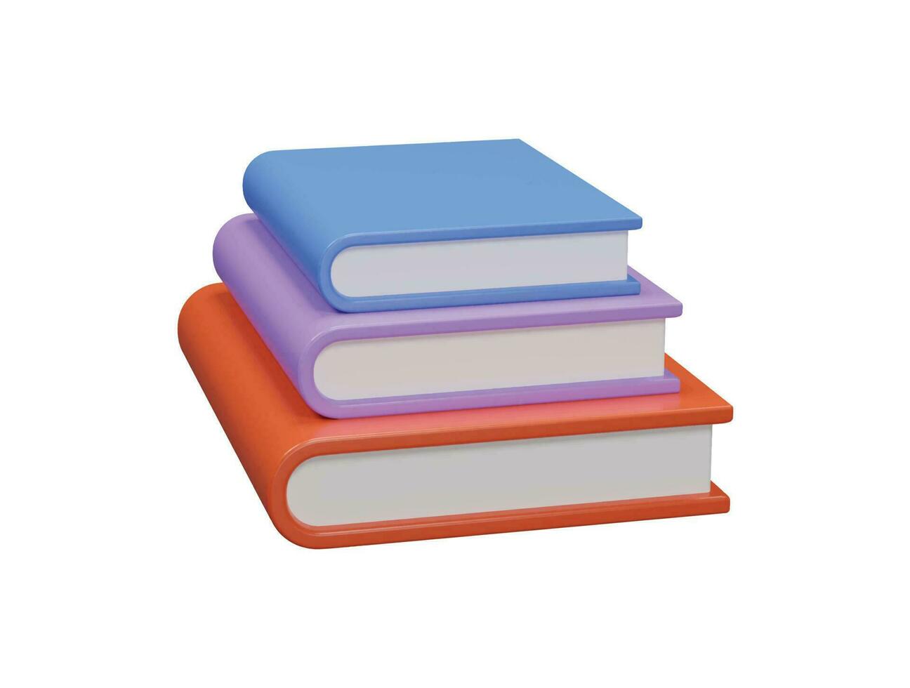 Book icon 3d illustration vector