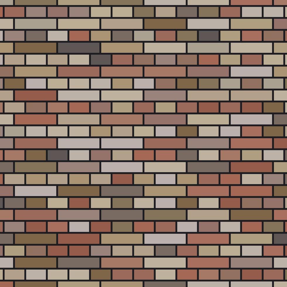Grey brick wall background. Vector illustration