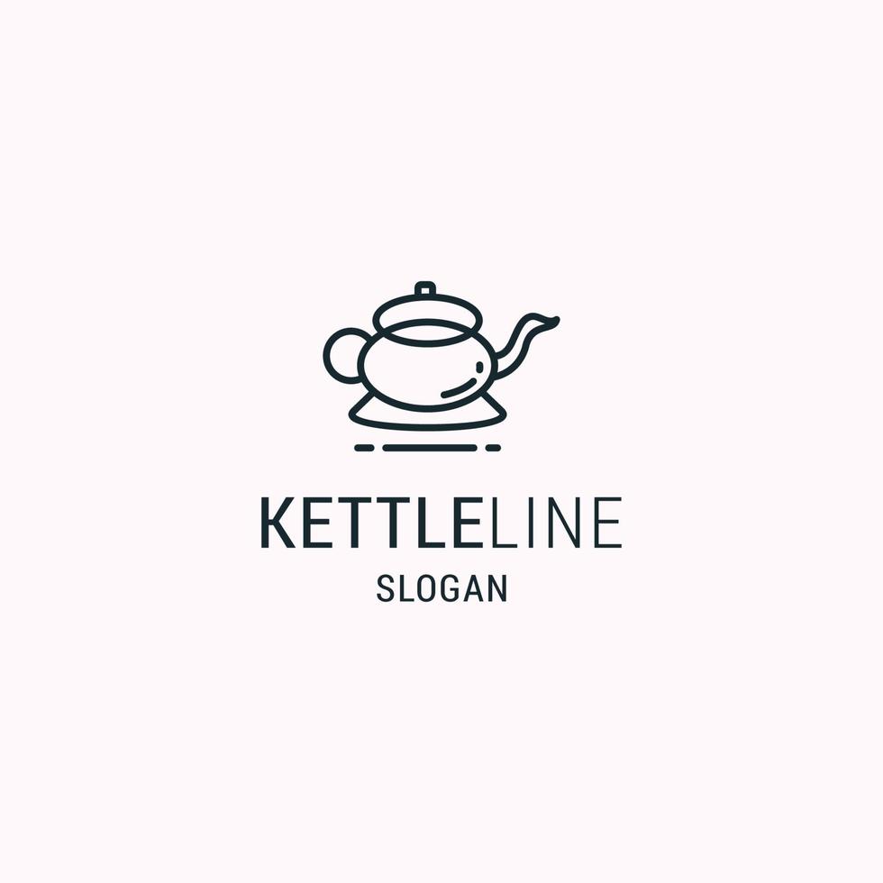 Kettle logo icon design template vector