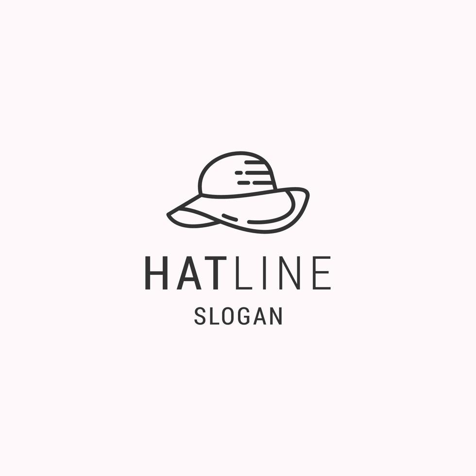 Hat logo icon design template vector