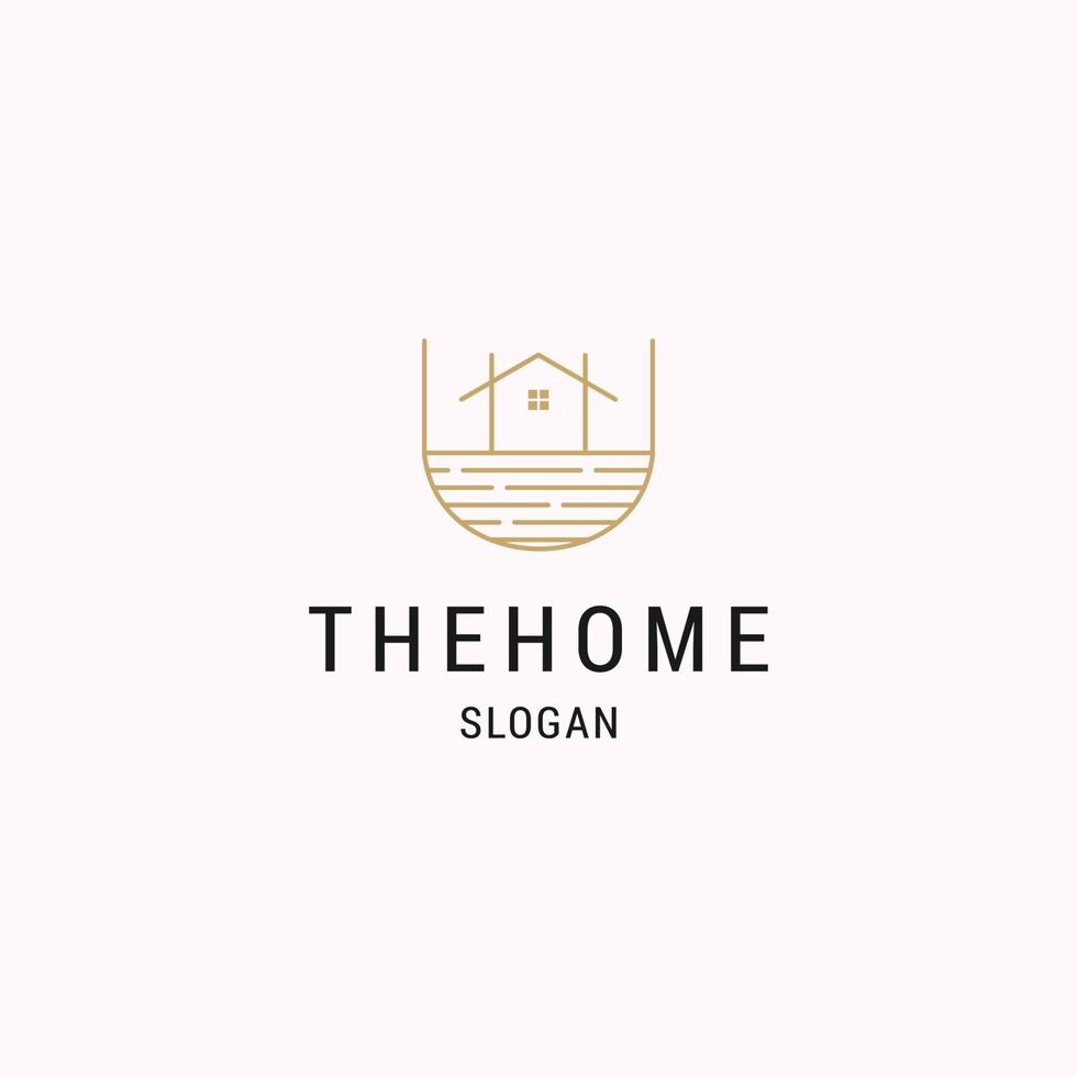 The home logo vector design template