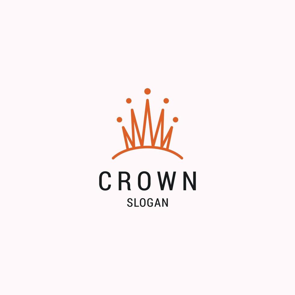 Crown logo icon design template vector illustration