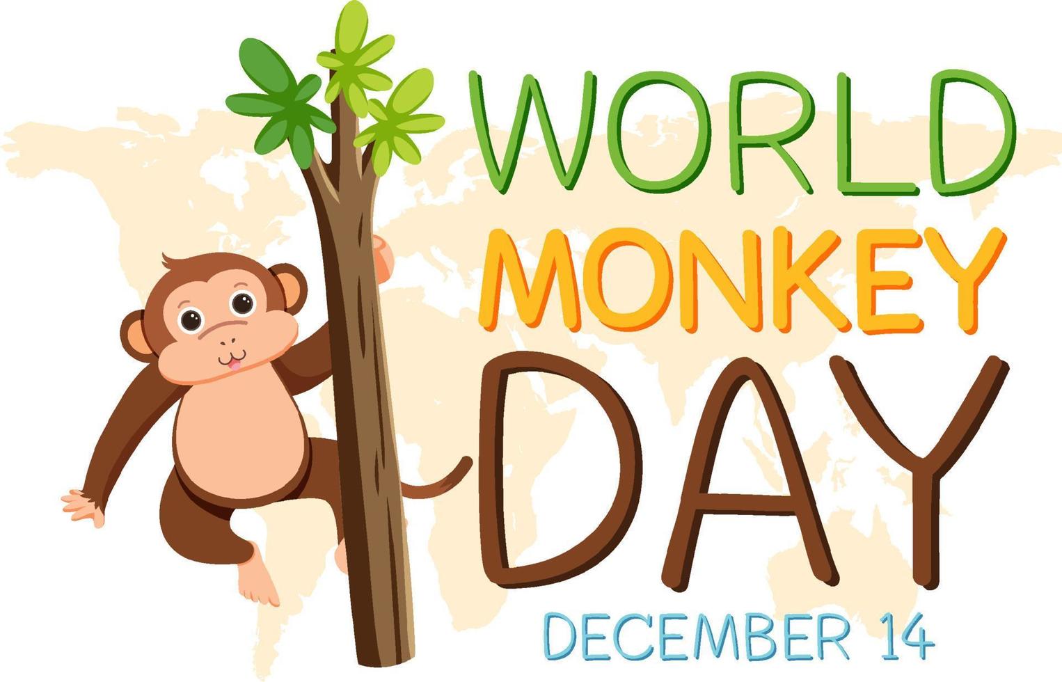 World monkey day poster design 13315291 Vector Art at Vecteezy