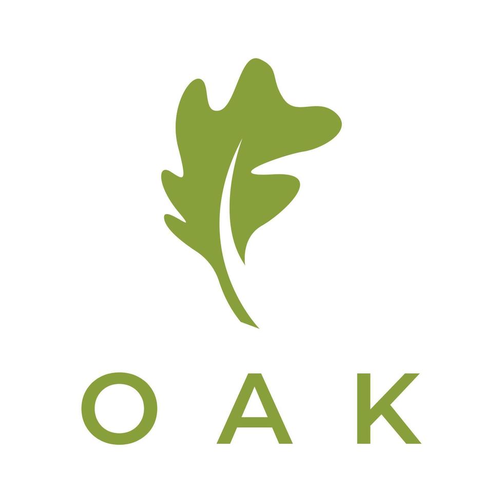 Autumn oak leaf logo and oak tree logo. With easy and simple editing of vector illustration.