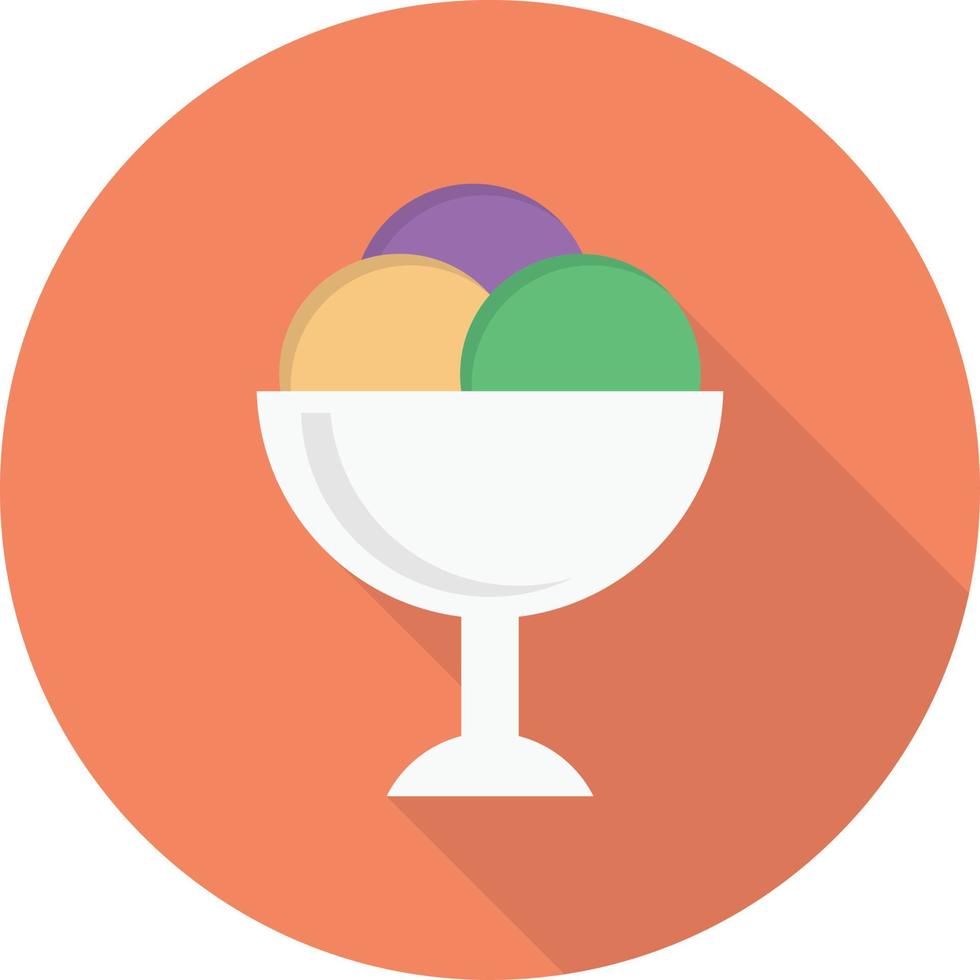 ilustración de vector de helado en un fondo. símbolos de calidad premium. iconos vectoriales para concepto y diseño gráfico.