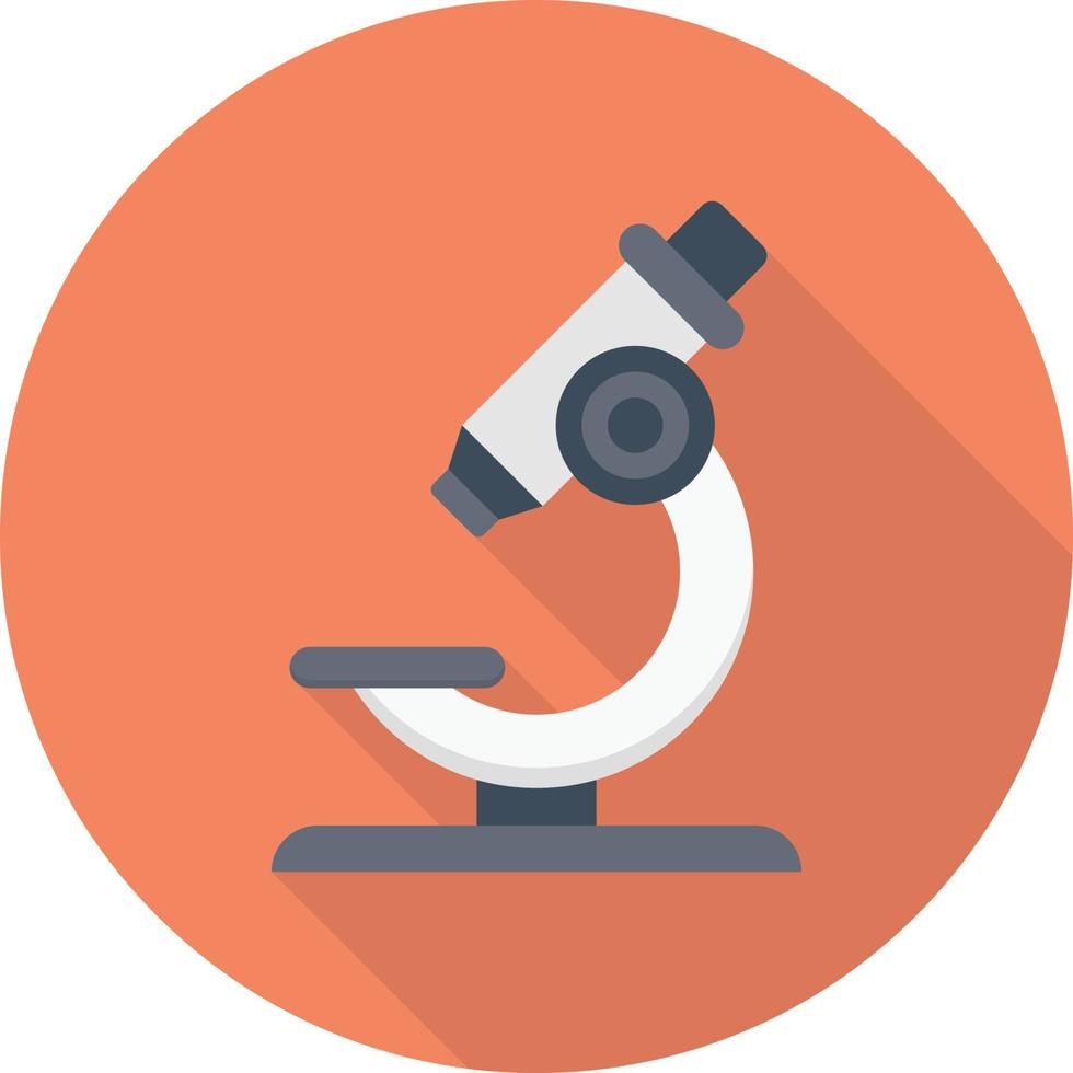 ilustración de vector de microscopio en un fondo. símbolos de calidad premium. iconos vectoriales para concepto y diseño gráfico.