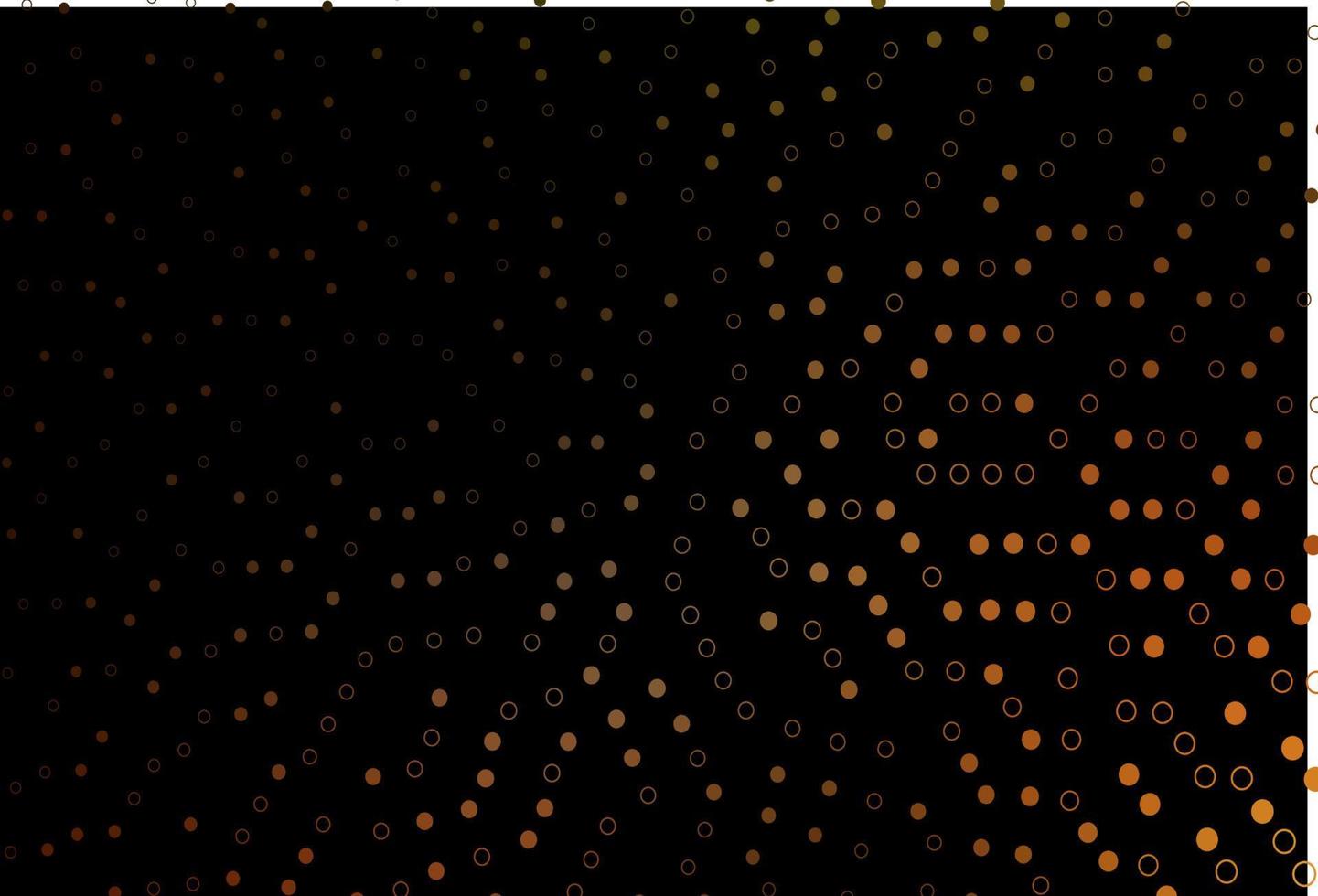 Telón de fondo de vector naranja oscuro con puntos.