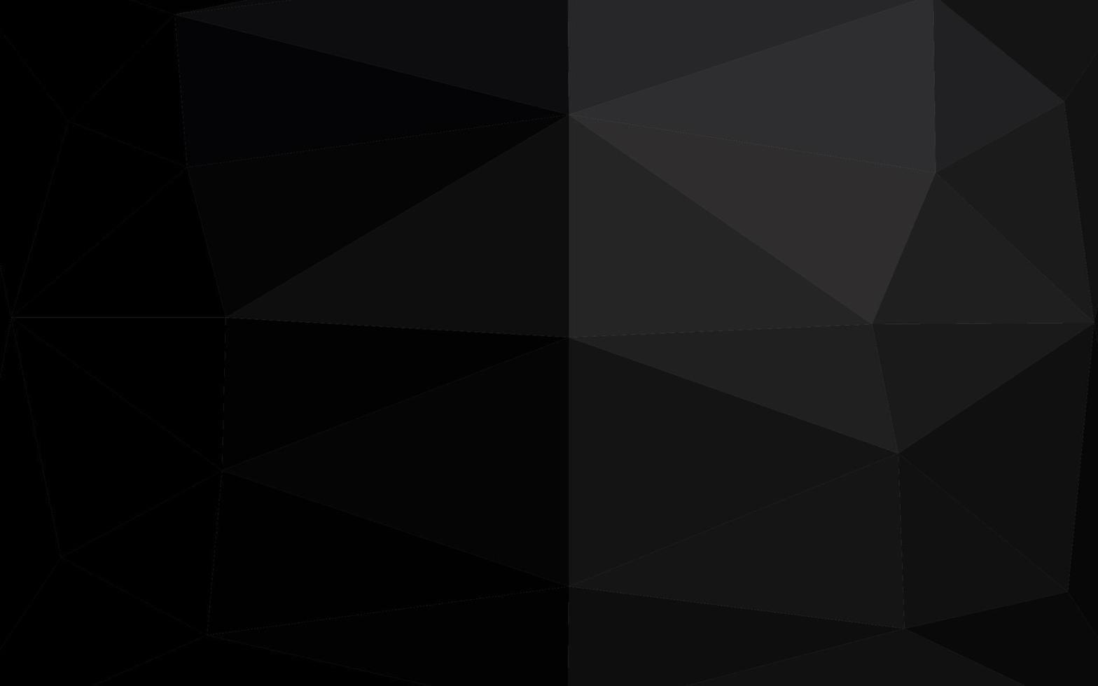 Dark Black vector abstract polygonal layout.