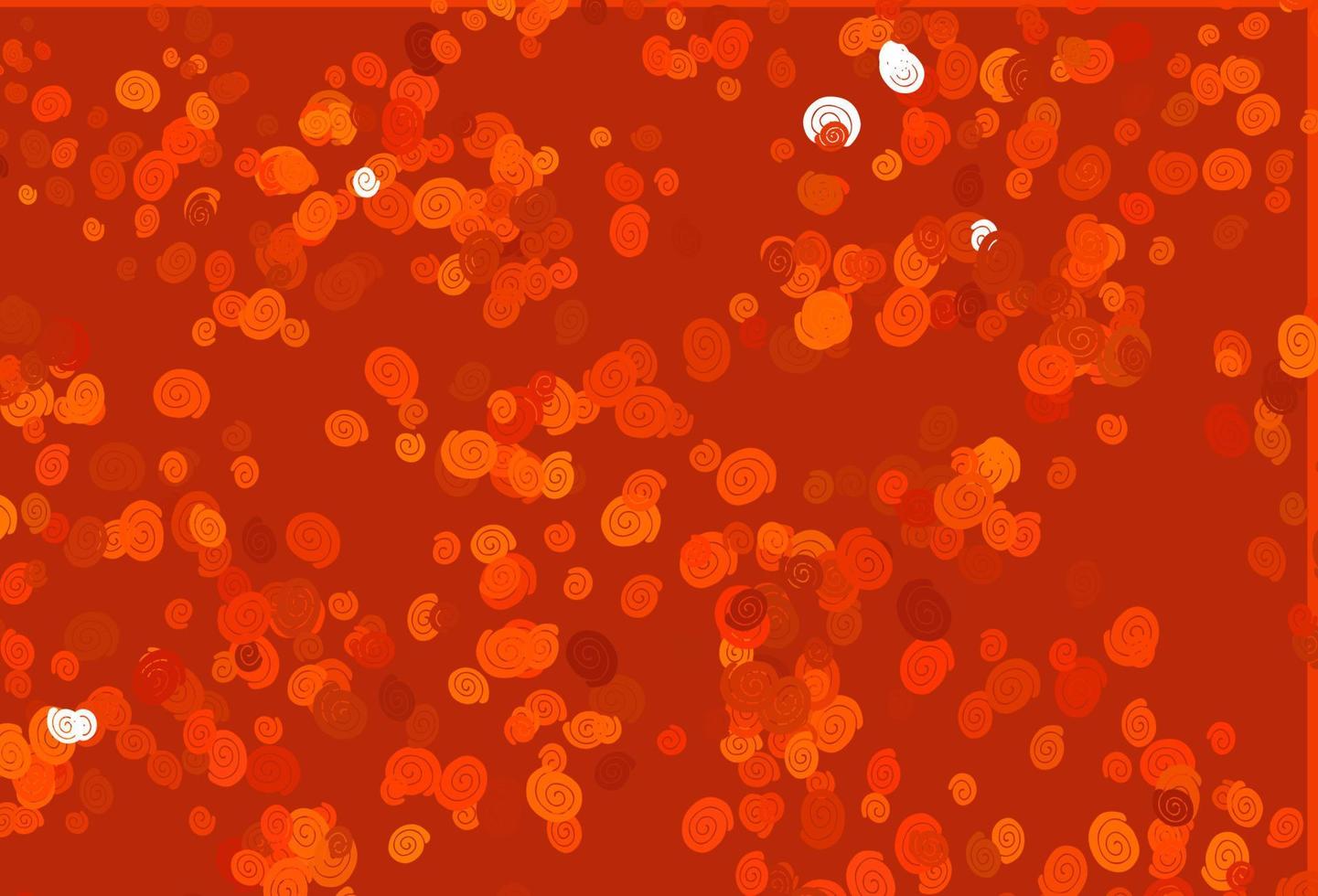 Light Orange vector background with bent lines.