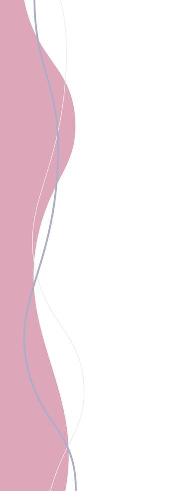 Aesthetic Wave Border Vector Illustration