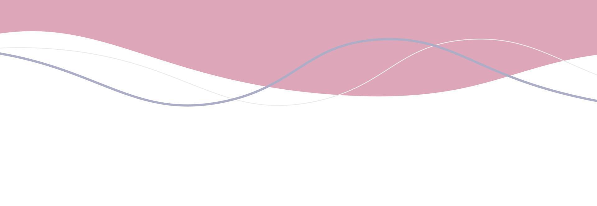 Aesthetic Wave Border Vector Illustration
