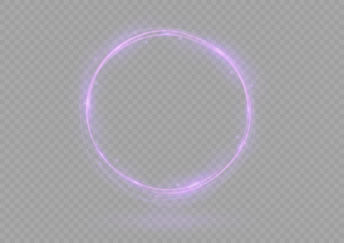 Sign of an ethereal fire portal with a strange spark of flame. Modern magic circle of witches with runes.  Decor elements for a wizard, shaman, medium. Glowing trail effect. vector