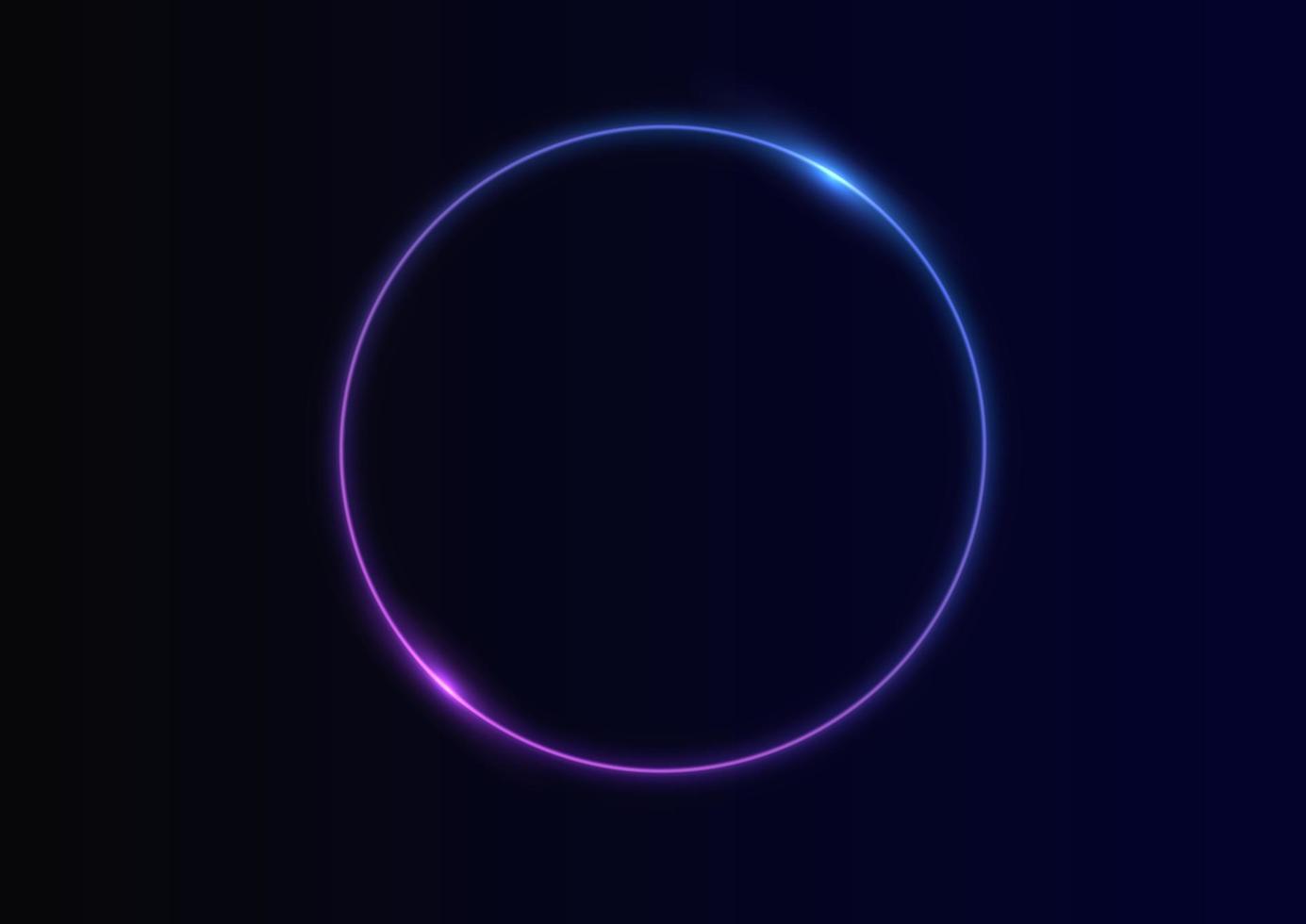 remolino de neón. efecto de luz de línea azul curva. fondo de anillo abstracto con fondo giratorio brillante. Túnel de flujo de energía. portal azul, plataforma. vector de círculo mágico. marco redondo con efecto de luz