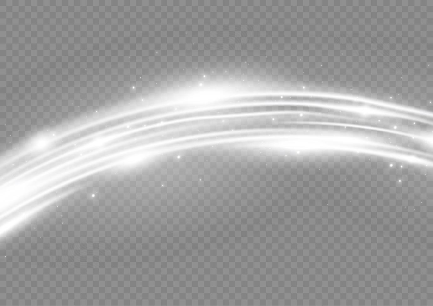 Golden glowing shiny lines effect vector background. Luminous white lines of speed. Light glowing effect. Light trail wave, fire path trace line and incandescence curve twirl.