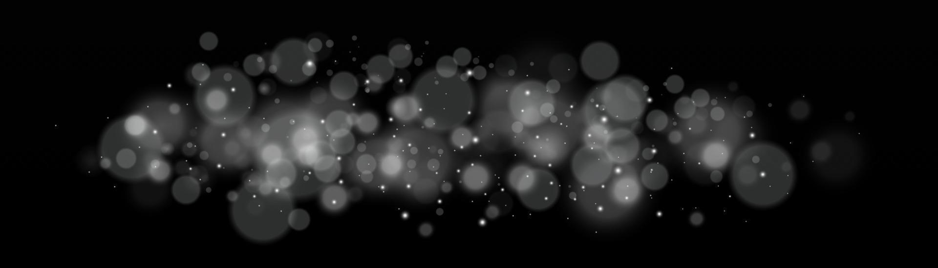 fondo aislado con efecto bokeh de luz. luces de bokeh brillantes abstractas de luz. fondo de navidad de polvo brillante. destello de destello de concepto de navidad. luz de polvo png blanco. vector