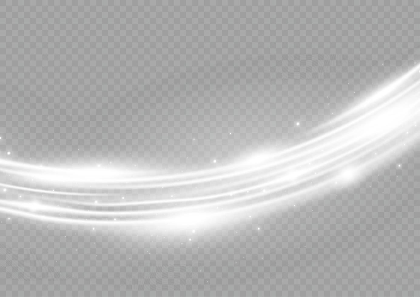 Golden glowing shiny lines effect vector background. Luminous white lines of speed. Light glowing effect. Light trail wave, fire path trace line and incandescence curve twirl.