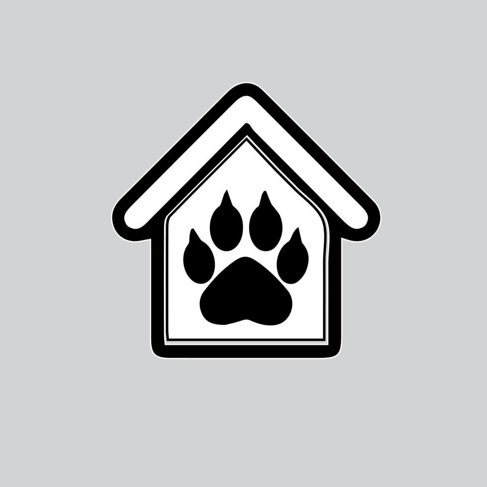 Set of animal paw print. Dog or cat footprint vector icon illustration Paw prints, icon. Vector paw. Dog, puppy, cat, bear, wolf. Legs. Foot prints.