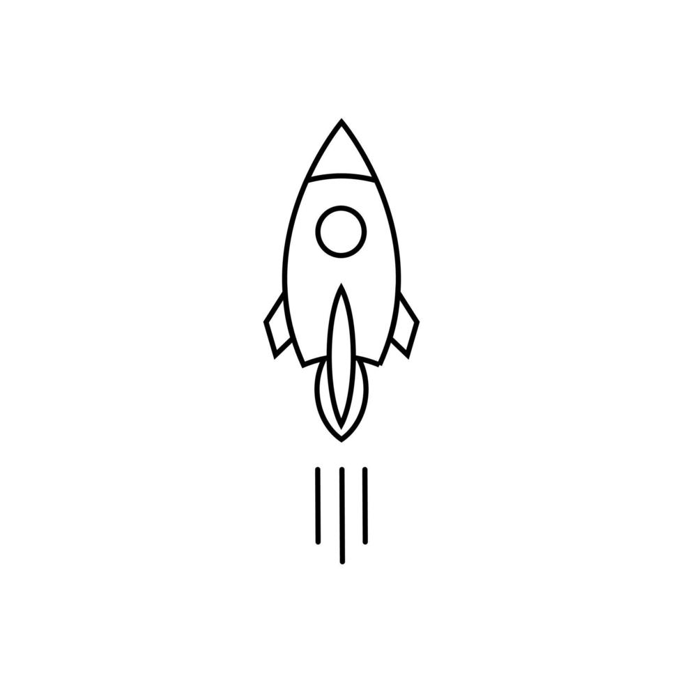 Rocket Launched Icon Vector Logo Template Illustration Design. Start Up Icon, Rocket Icon