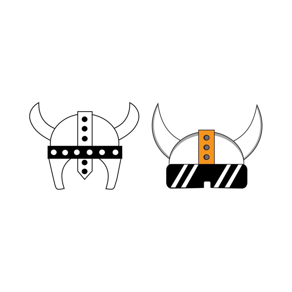 Futuristic viking helmet. Suitable for game store, game developer, game review blog or vlog channel, game fan or community, etc vector