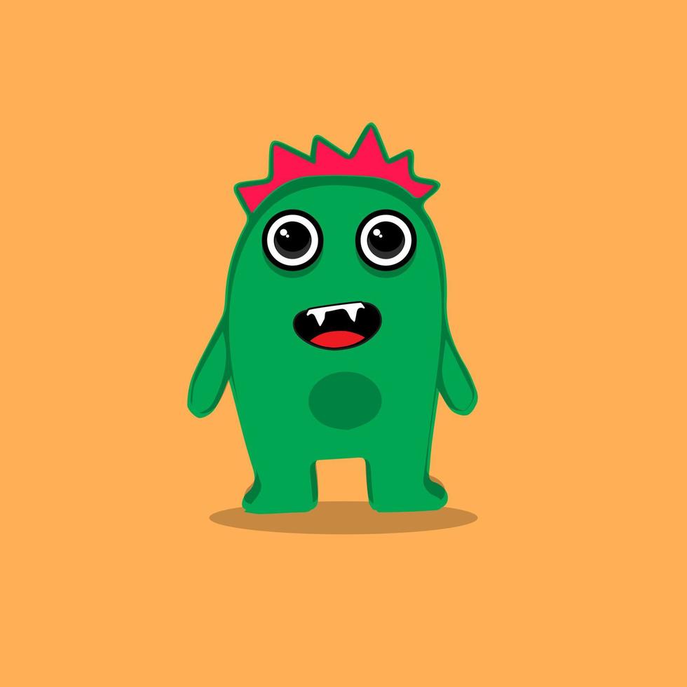 Cute cartoon monsters character. Monsters in flat style vector. Vector illustration.