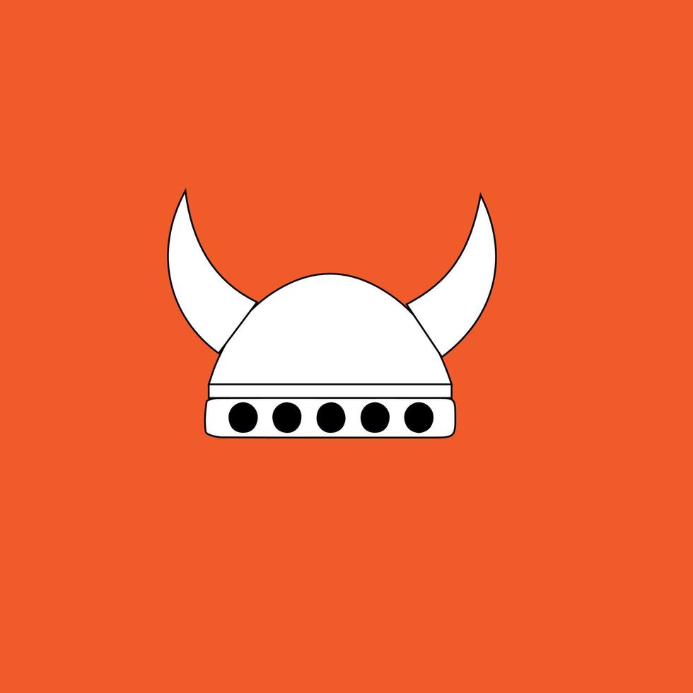 Futuristic viking helmet. Suitable for game store, game developer, game review blog or vlog channel, game fan or community, etc vector