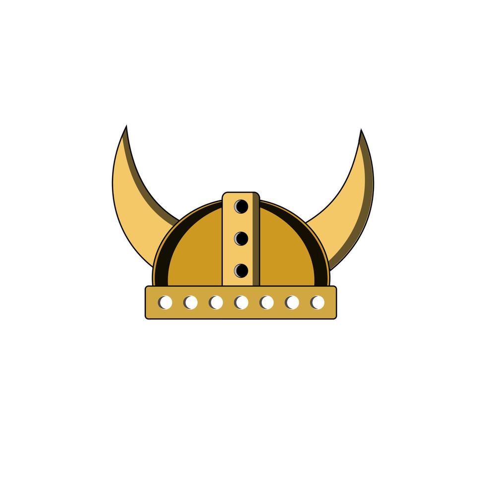 Futuristic viking helmet. Suitable for game store, game developer, game review blog or vlog channel, game fan or community, etc vector