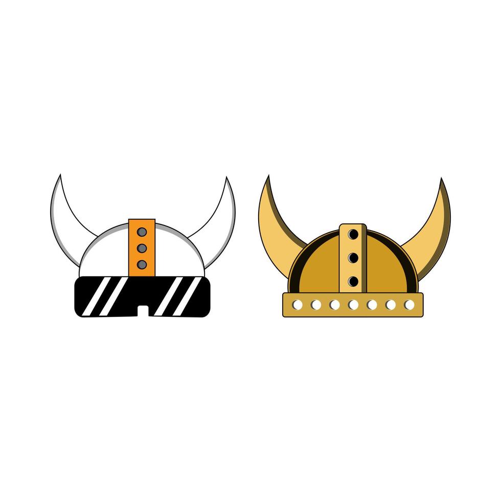Futuristic viking helmet. Suitable for game store, game developer, game review blog or vlog channel, game fan or community, etc vector