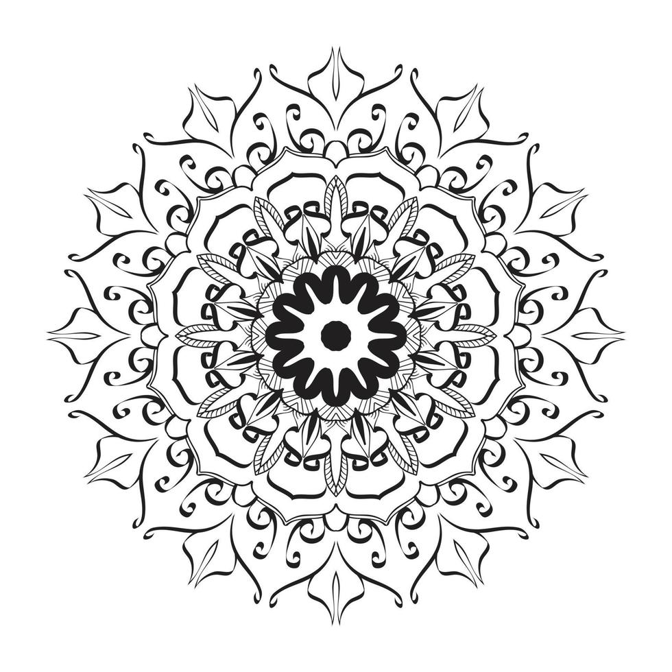 ilustración de diseño de patrón de mandala elegante vector