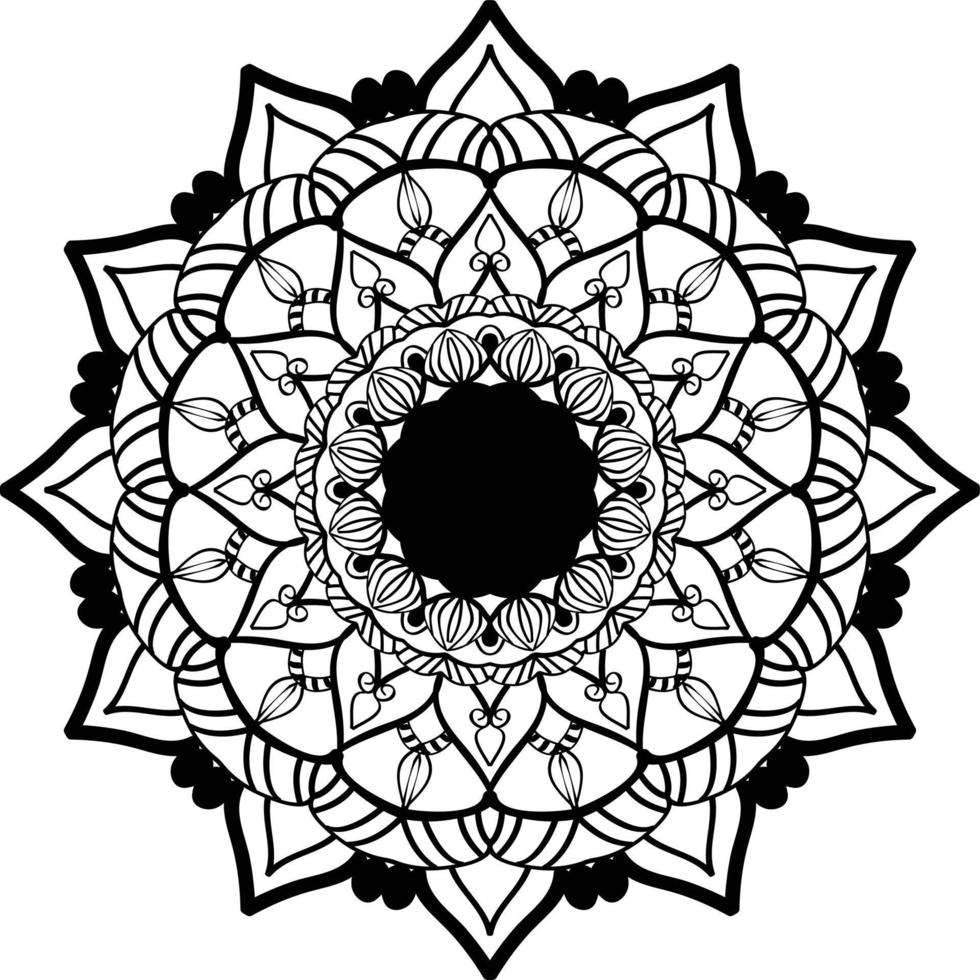 ilustración de diseño de patrón de mandala elegante vector