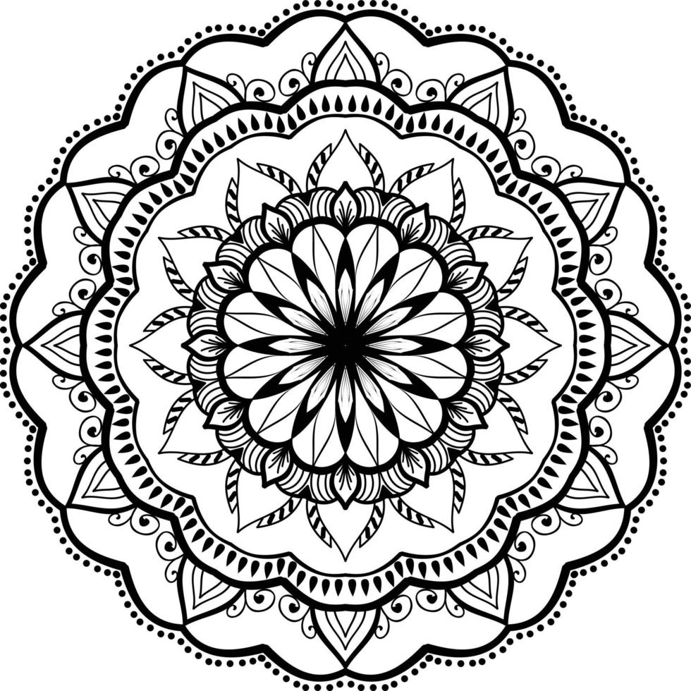 Stylish Mandala Pattern Design Illustration vector