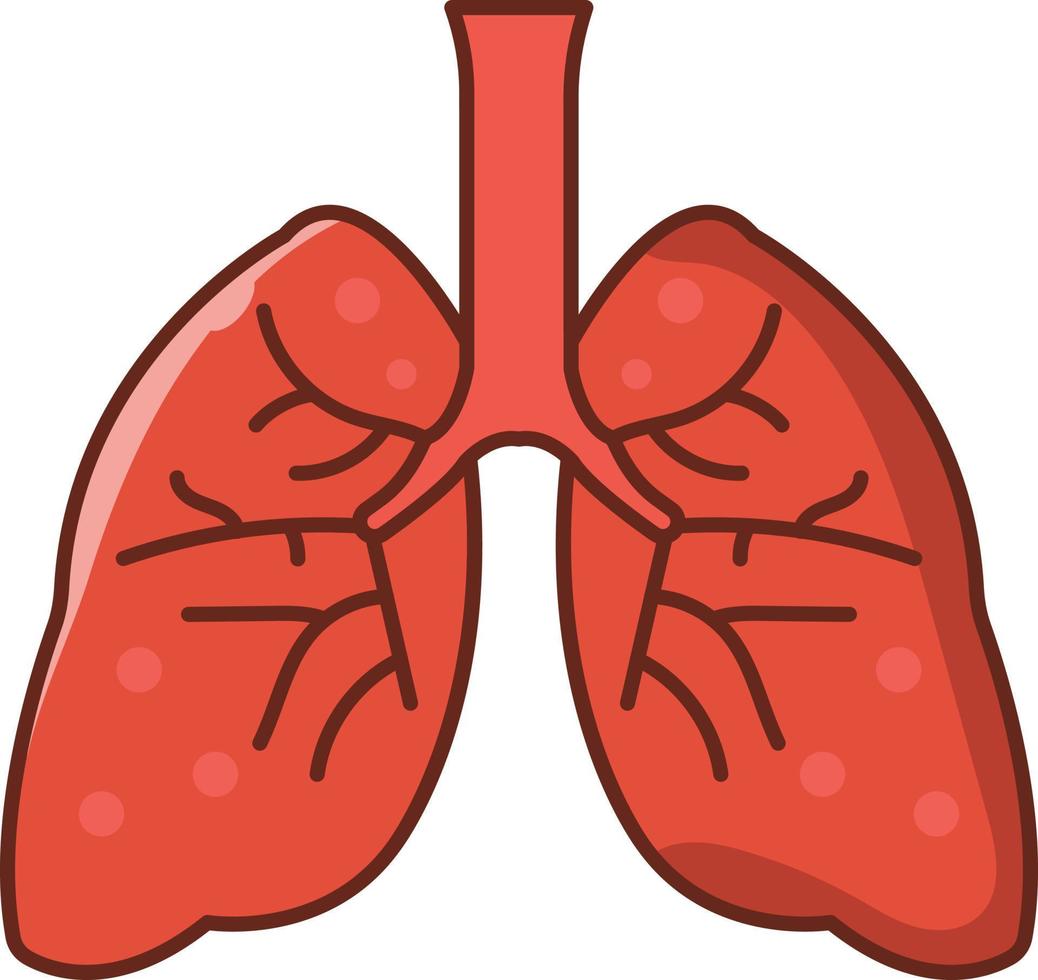 lung vector illustration on a background.Premium quality symbols.vector icons for concept and graphic design.