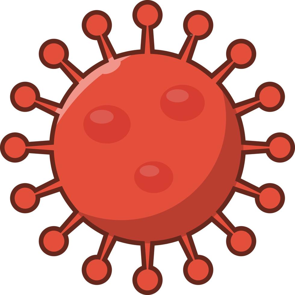 ilustración de vector de virus en un fondo. símbolos de calidad premium. iconos vectoriales para concepto y diseño gráfico.