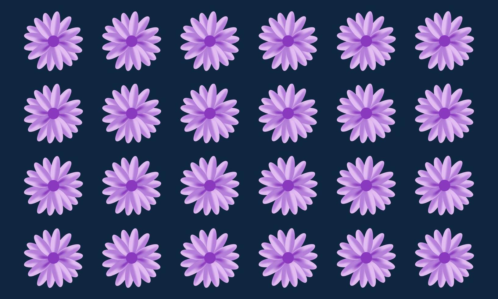 flor morada floreciente sobre fondo oscuro. ilustración vectorial eps 10. vector