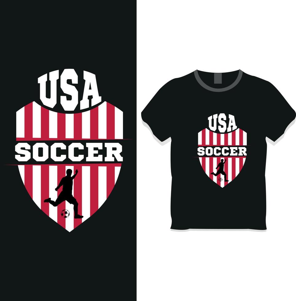 concepto de diseño de camiseta de fútbol de estados unidos vector