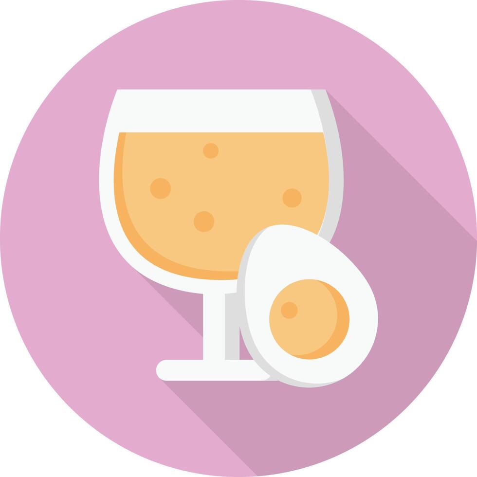 ilustración de vector de jugo de huevo en un fondo. símbolos de calidad premium. iconos vectoriales para concepto y diseño gráfico.